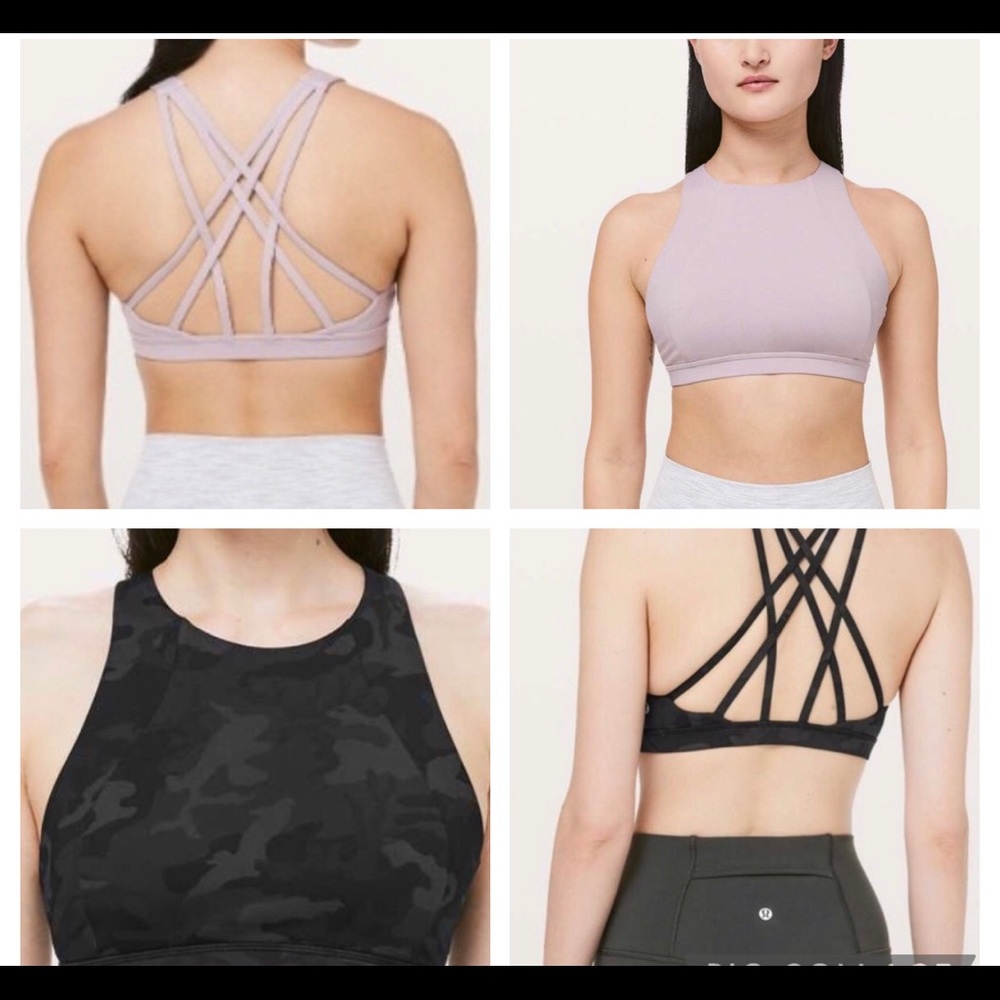 Two Lululemon cross back sports bra’s